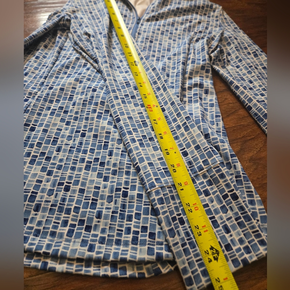 Tommy Bahama Blue 3/4 Zip Everyday Active Activewear Jacket Medium - Picture 8 of 10